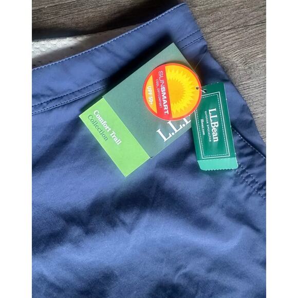 L.L. Bean Women's 8 Navy Trail Hiking Adjustable Waist Stretch Outdoor Pants - Picture 6 of 16